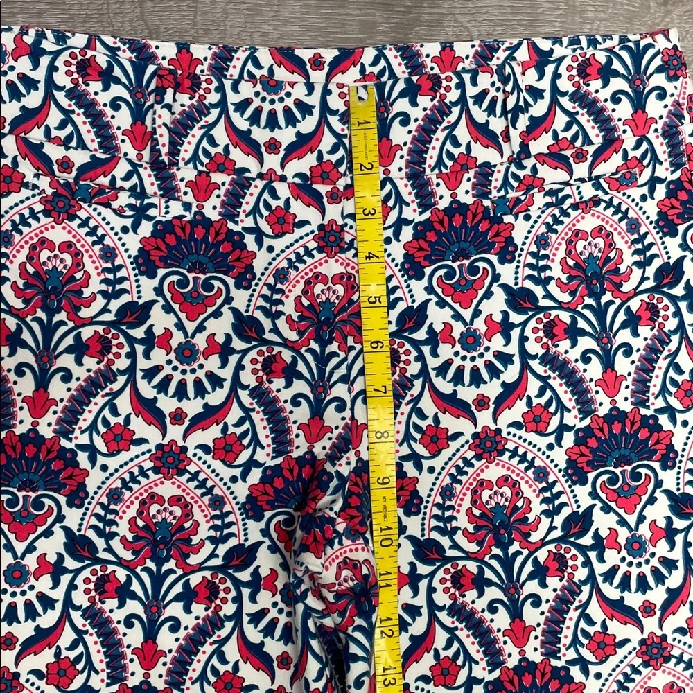 Ann Taylor Loft Marisa Fit Cropped The Riviera Pant Floral Mosaic Print 6
